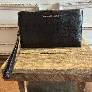 Michael Kors Black bifold wallet/wristlet